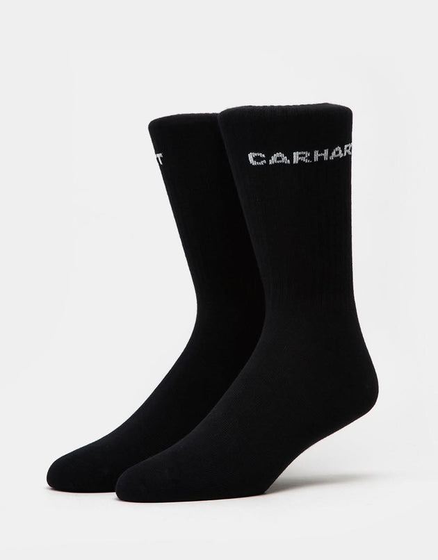 Chaussettes Carhartt WIP Link - Noir/Blanc