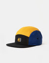 Etnies Camp 5 Panel Cap - Black/Royal/Gold