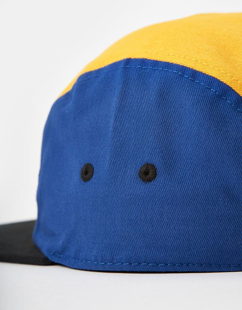 Etnies Camp 5 Panel Cap - Black/Royal/Gold