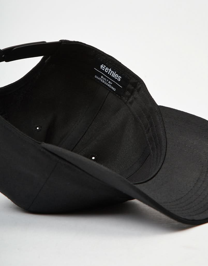 Etnies Icon Destruct Snapback Cap - Black/Black