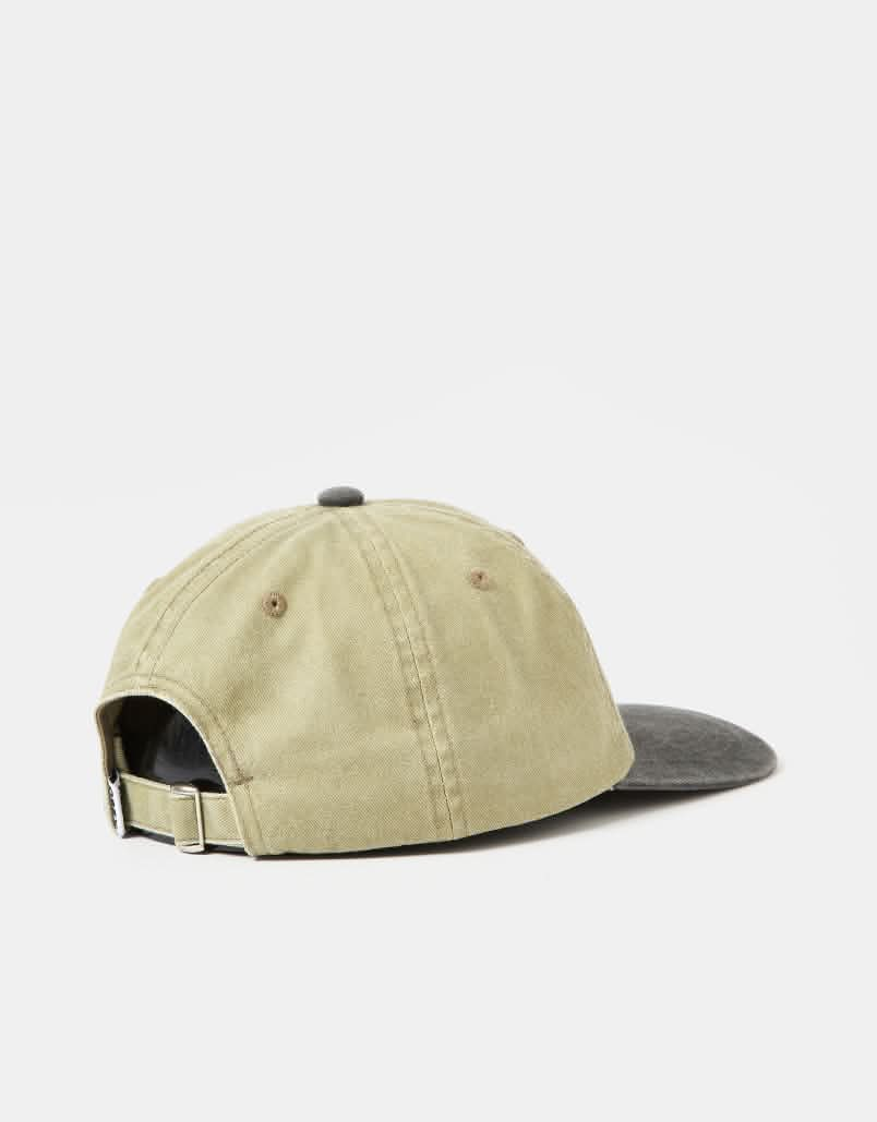 Obey Pigment 2 Tone Lowercase 6 Panel Strapback Cap - Pigment Khaki Multi