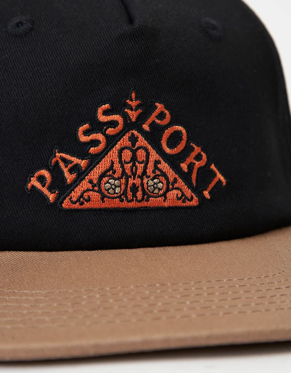 Pass Port Manuscript Workers Cap - Black/Sand