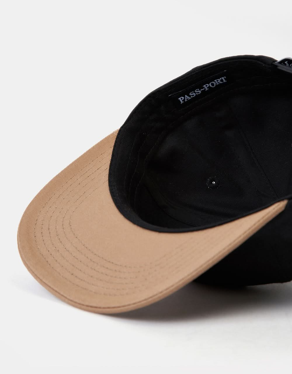 Pass Port Manuscript Workers Cap - Black/Sand