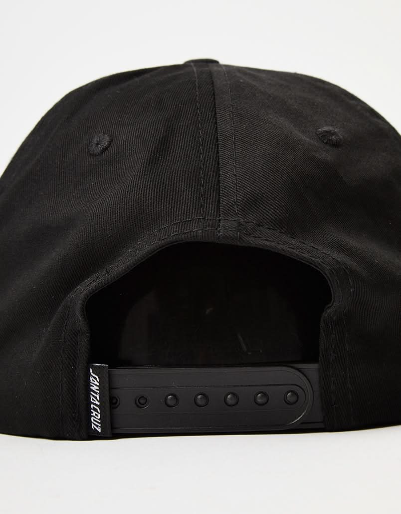 Santa Cruz Screaming Wave Snapback Cap - Black