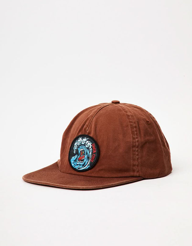 Gorra Snapback Santa Cruz Screaming Wave - Marrón Overdye