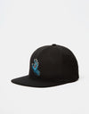 Cappellino snapback Santa Cruz Melting Hand - nero