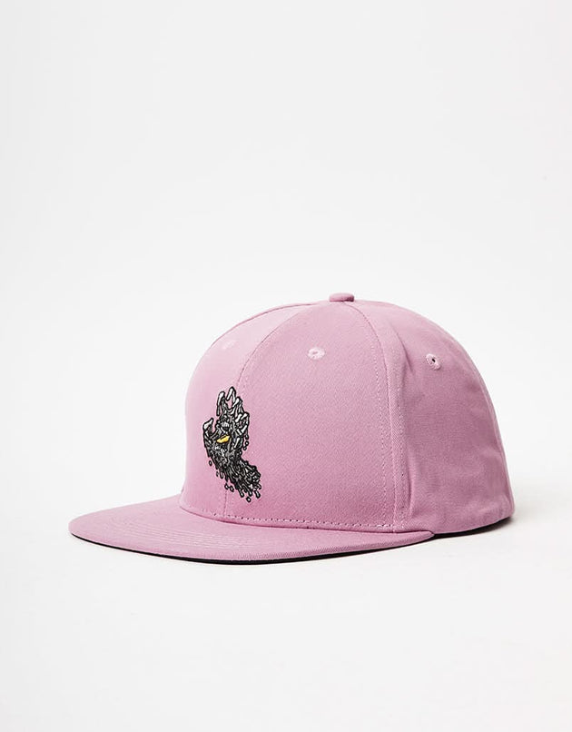 Santa Cruz Melting Hand Snapback Cap - Dusty Rose