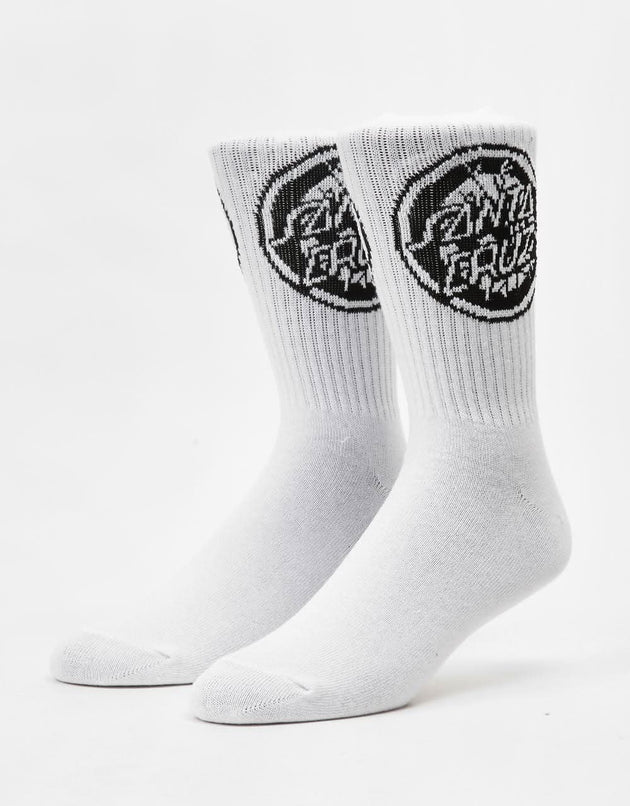 Chaussettes Santa Cruz Rob Target - Blanc