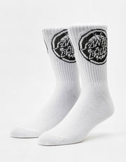 Santa Cruz Rob Target Socken – Weiß