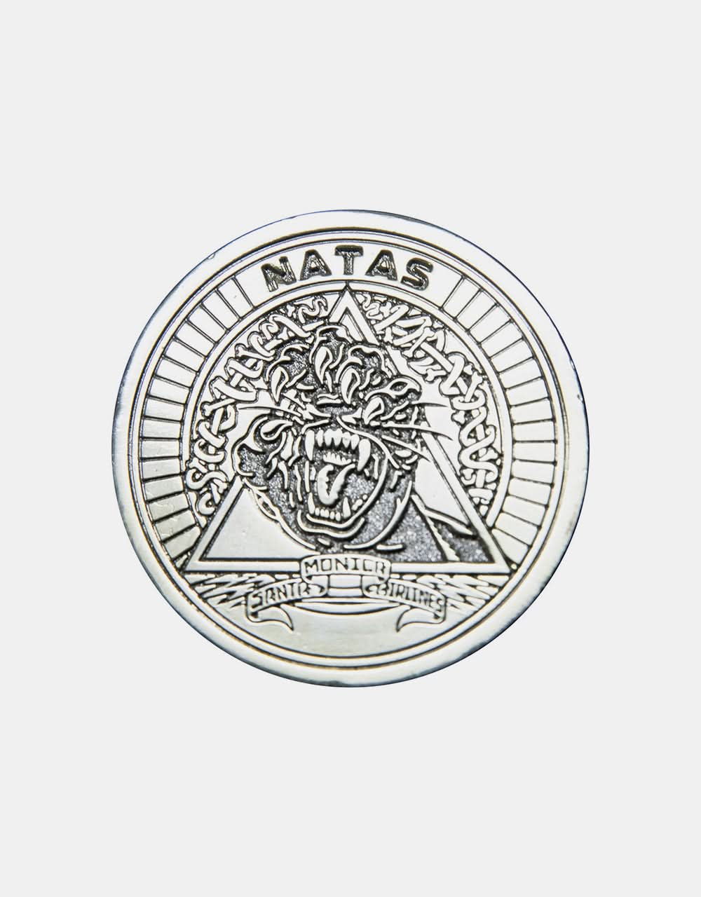 Santa Cruz Natas Screaming Panther Coin - Silver