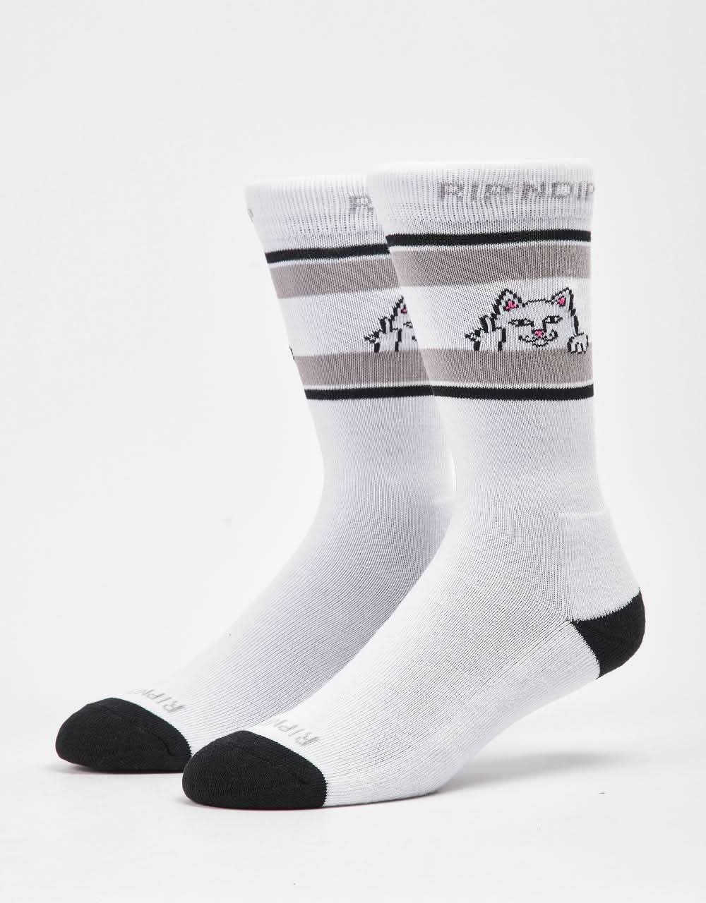 RIPNDIP Peeking Nermal Socks - White