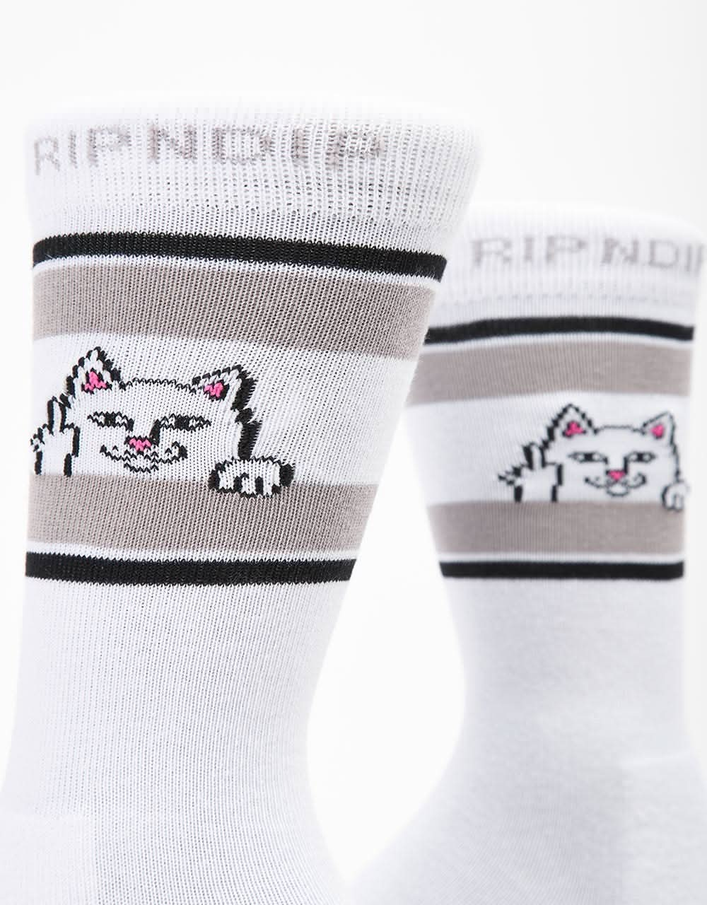 RIPNDIP Peeking Nermal Socks - White