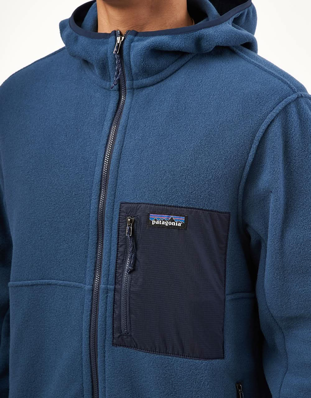 Patagonia Microdini Hooded Fleece - Tidepool Blue