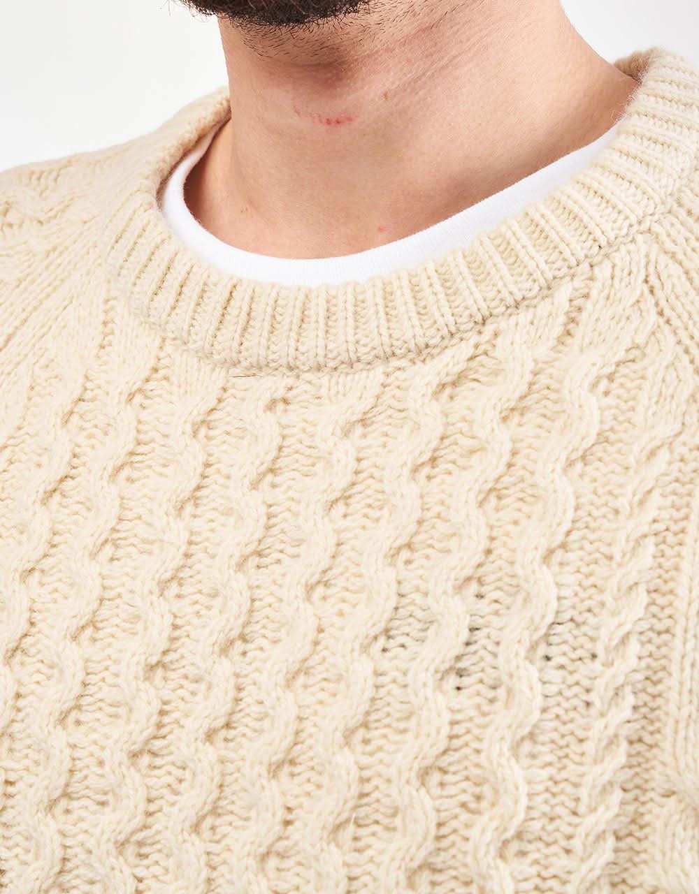 Patagonia Recycled Wool-Blend Cable Knit Sweater - Natural