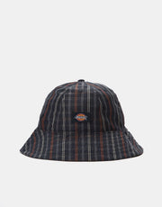 Cappello da pescatore Dickies Surry - Check da esterno blu scuro