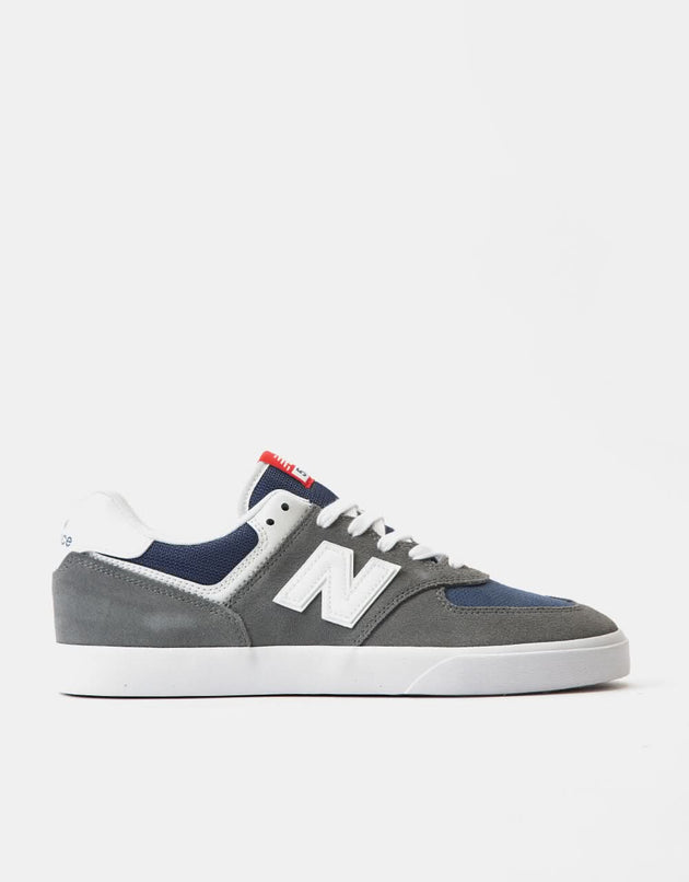 Chaussures de skate New Balance Numeric 574 Vulc - Gris/Blanc