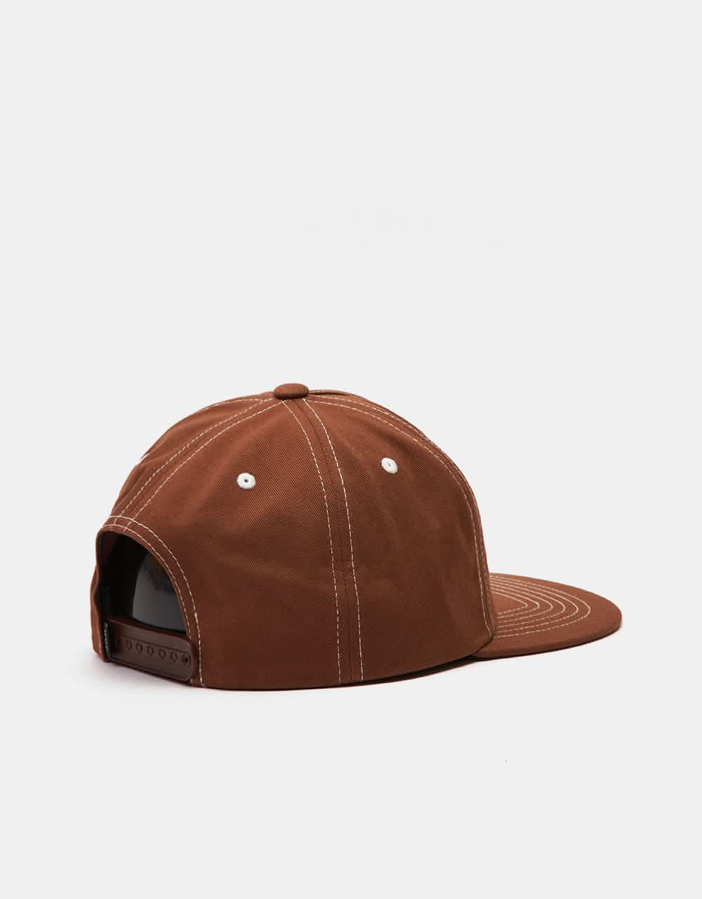 HUF Triple Triangle Snapback Cap - Light Brown/White