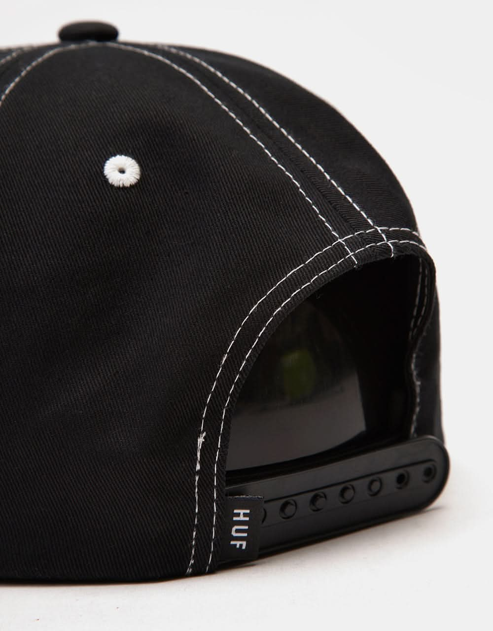 HUF Triple Triangle Snapback Cap - Black/White