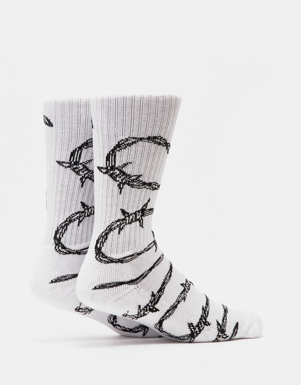 Calcetines HUF Barbed Wire - Blanco