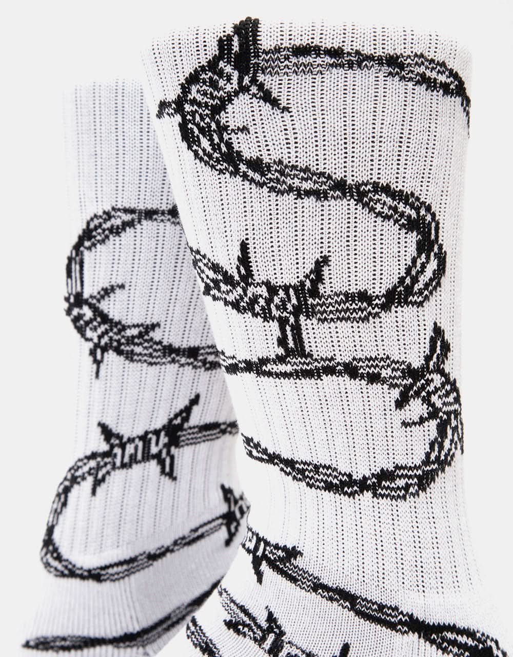 Calzini HUF Barbed Wire - Bianco