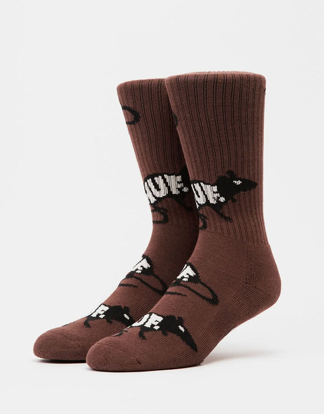 HUF Pest Problem Crew Socks - Camel