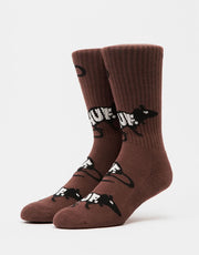 Calcetines HUF Pest Problem Crew - Camel