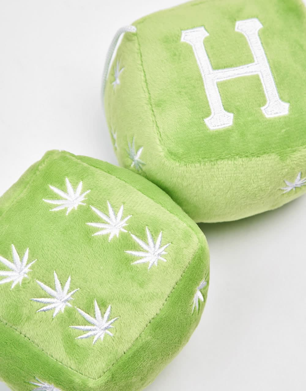 HUF Plantlife Fuzzy Dice - HUF Green