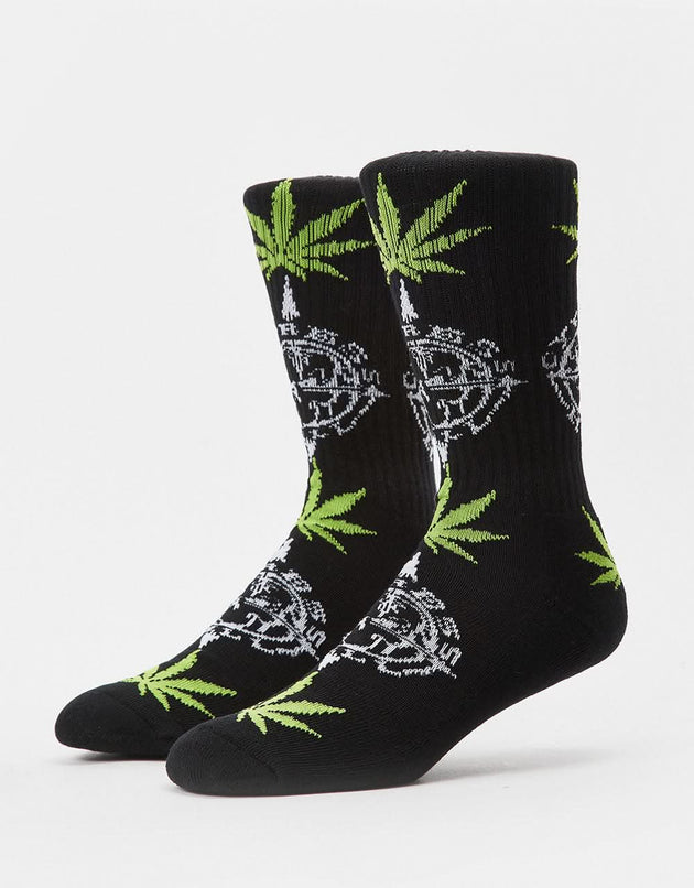 HUF x Cypress Hill Compass Plantlife Socken – Schwarz