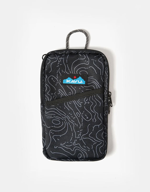 Kavu Essential Case Cross Body Bag - Black Topo