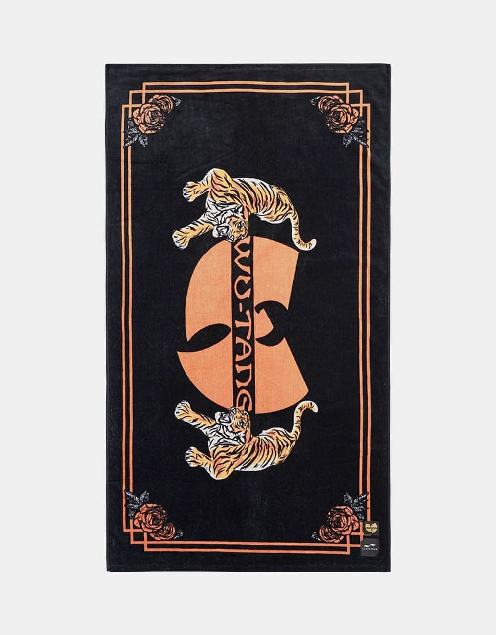 Slowtide Tiger Style Beach Towel - Black