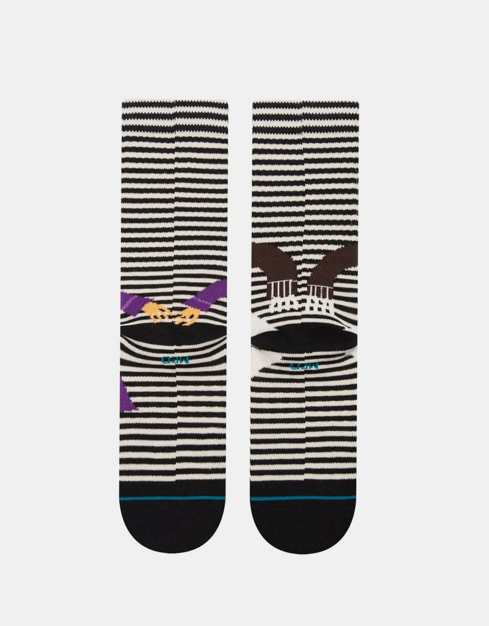 Chaussettes Stance x Willy Wonka Oompa Loompa Crew - Noir/Blanc