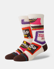 Stance x Willy Wonka Wonka Bars Crew Socken – Braun