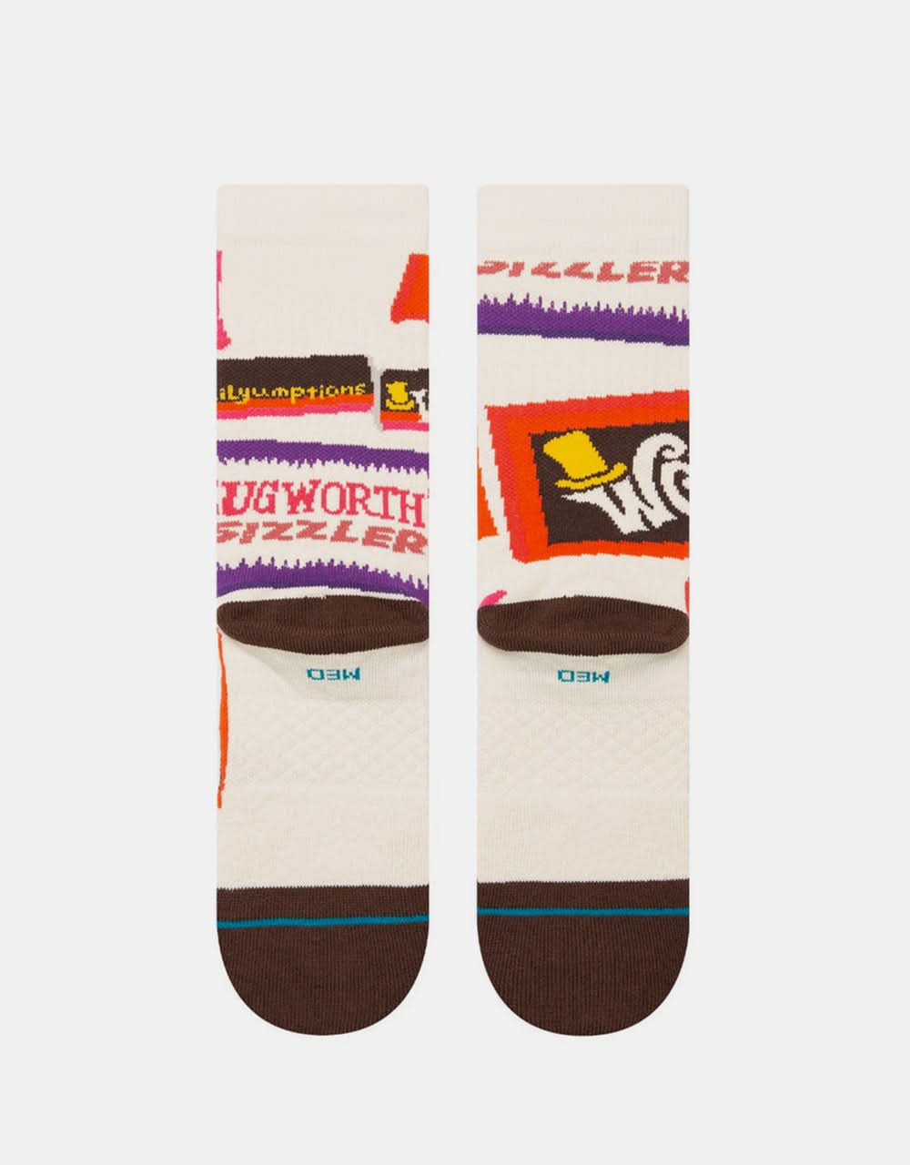 Stance x Willy Wonka Wonka Bars Crew Socks - Brown