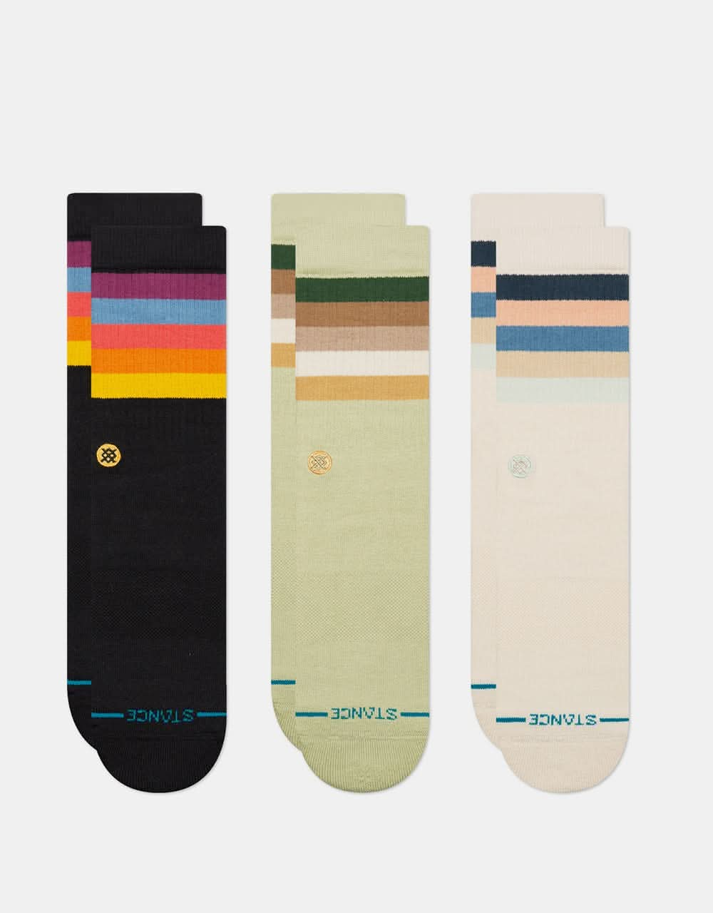 Stance Maliboo 3 Pack Crew Socks - Multi