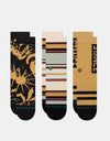 Stance Dunes 3 Pack Crew Chaussettes - Noir/Marron