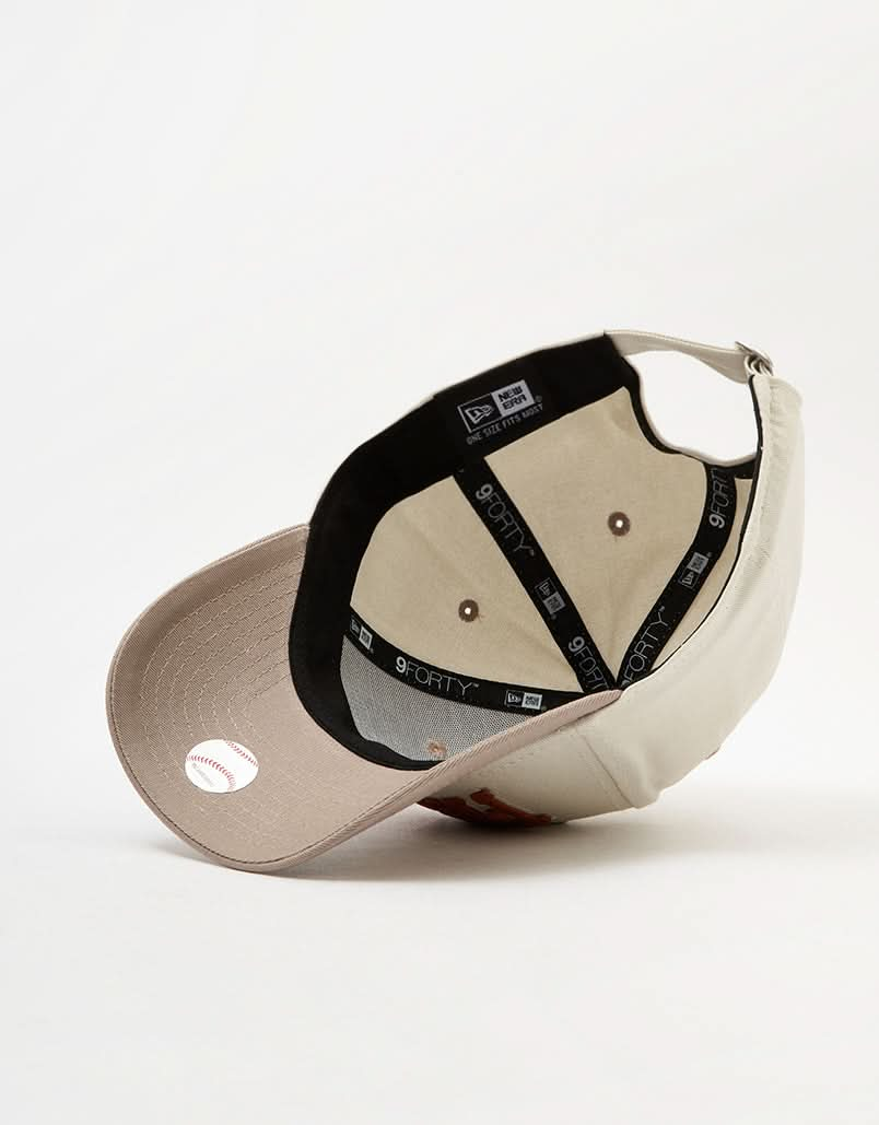 New Era 9Forty® Pittsburgh Pirates White Crown Cap - Brown/Stone