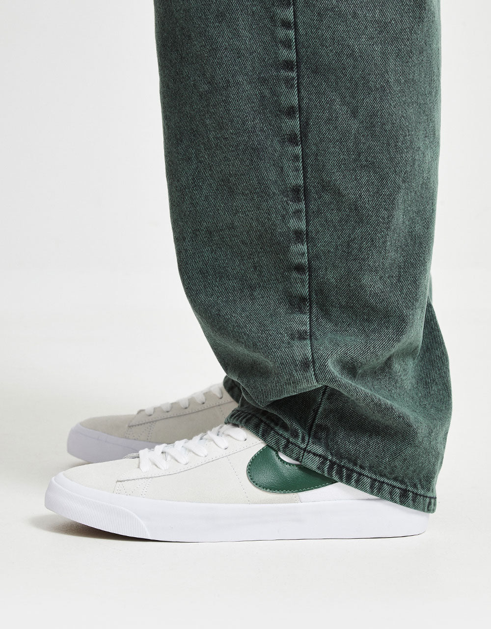 Route One Super Baggy Denim Jeans - Sea Pine