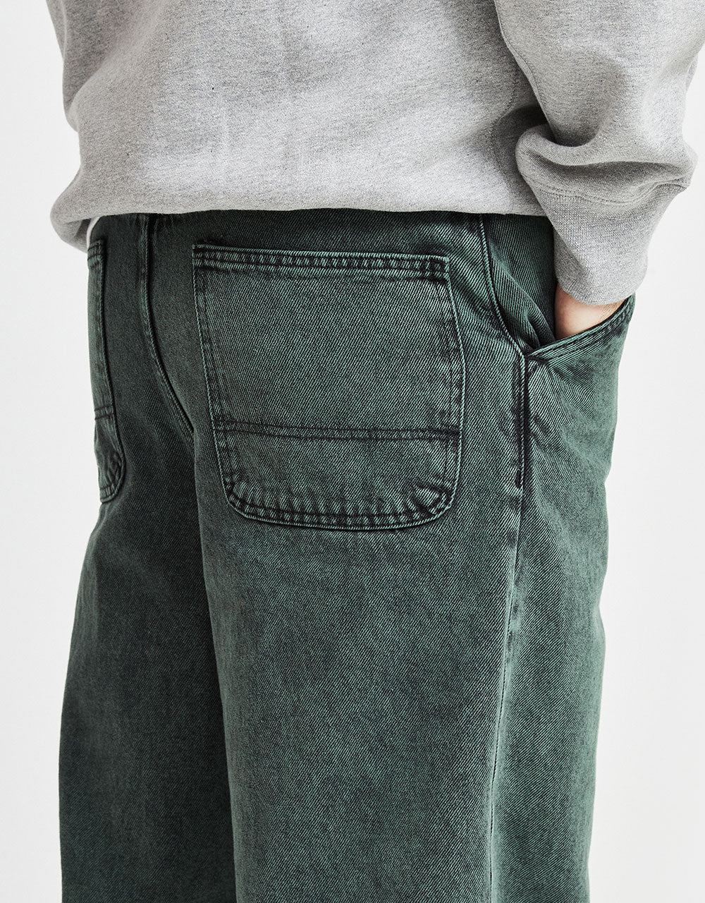 Jean en denim super baggy Route One - Pin de mer