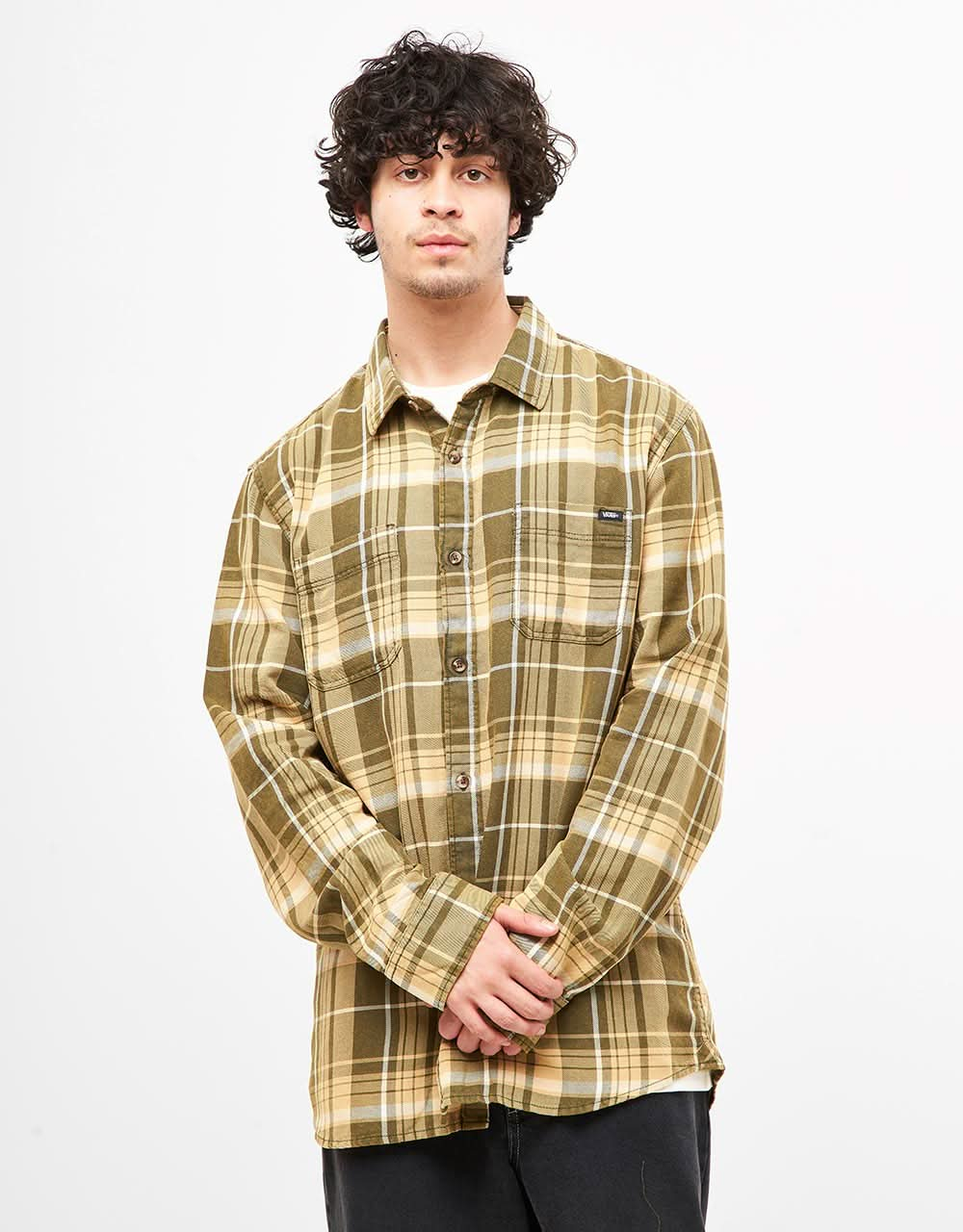 Vans Peddington L/S Shirt - Grape Leaf/Taos Taupe