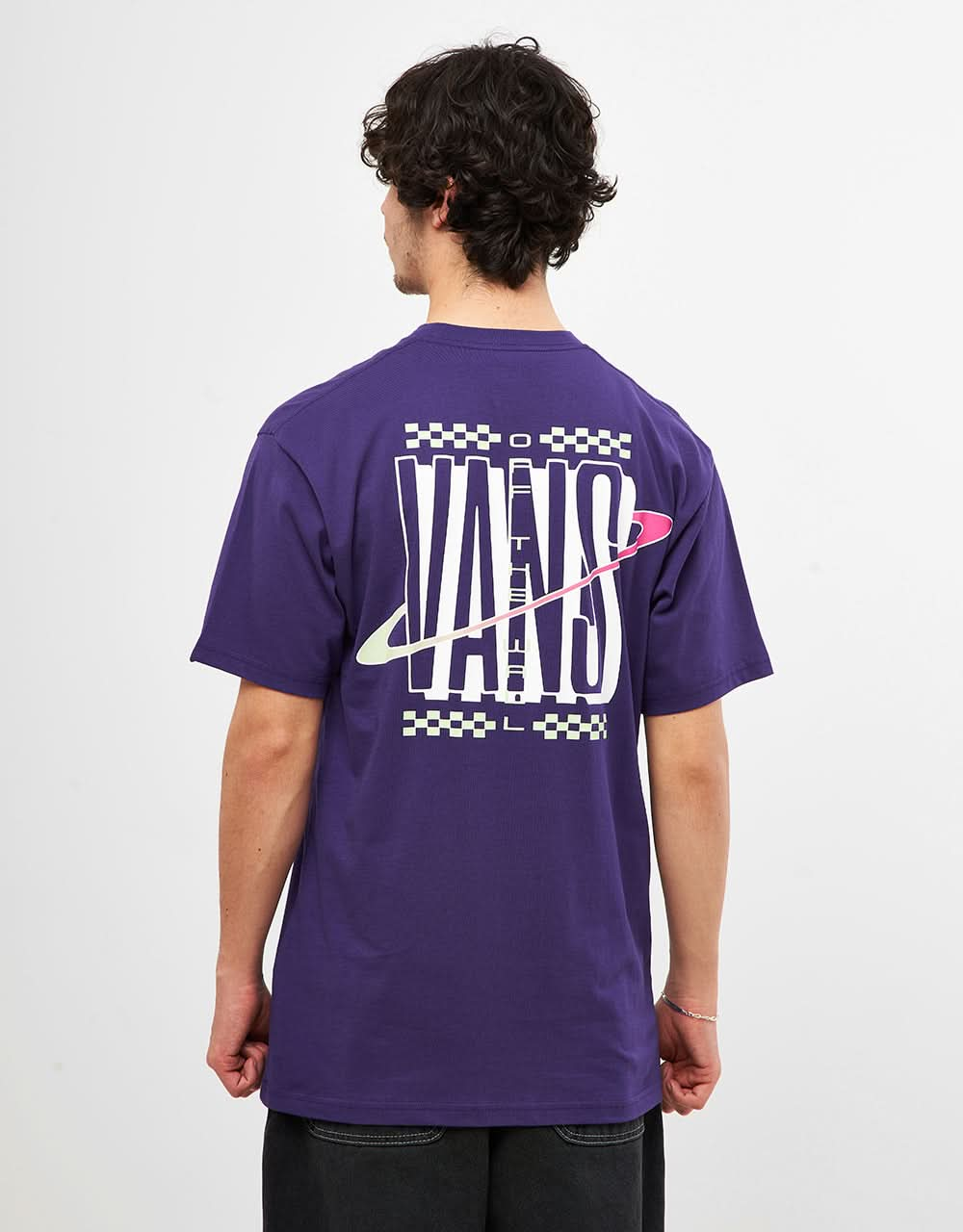 Camiseta Vans Ringed Logo - Violeta Indigo