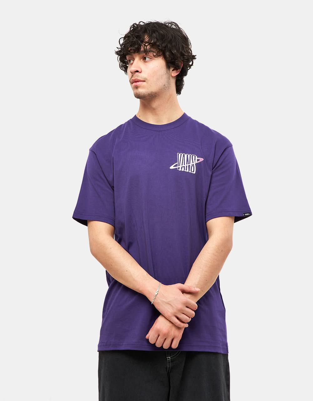 Vans T-shirt à logo annelé - Violet Indigo