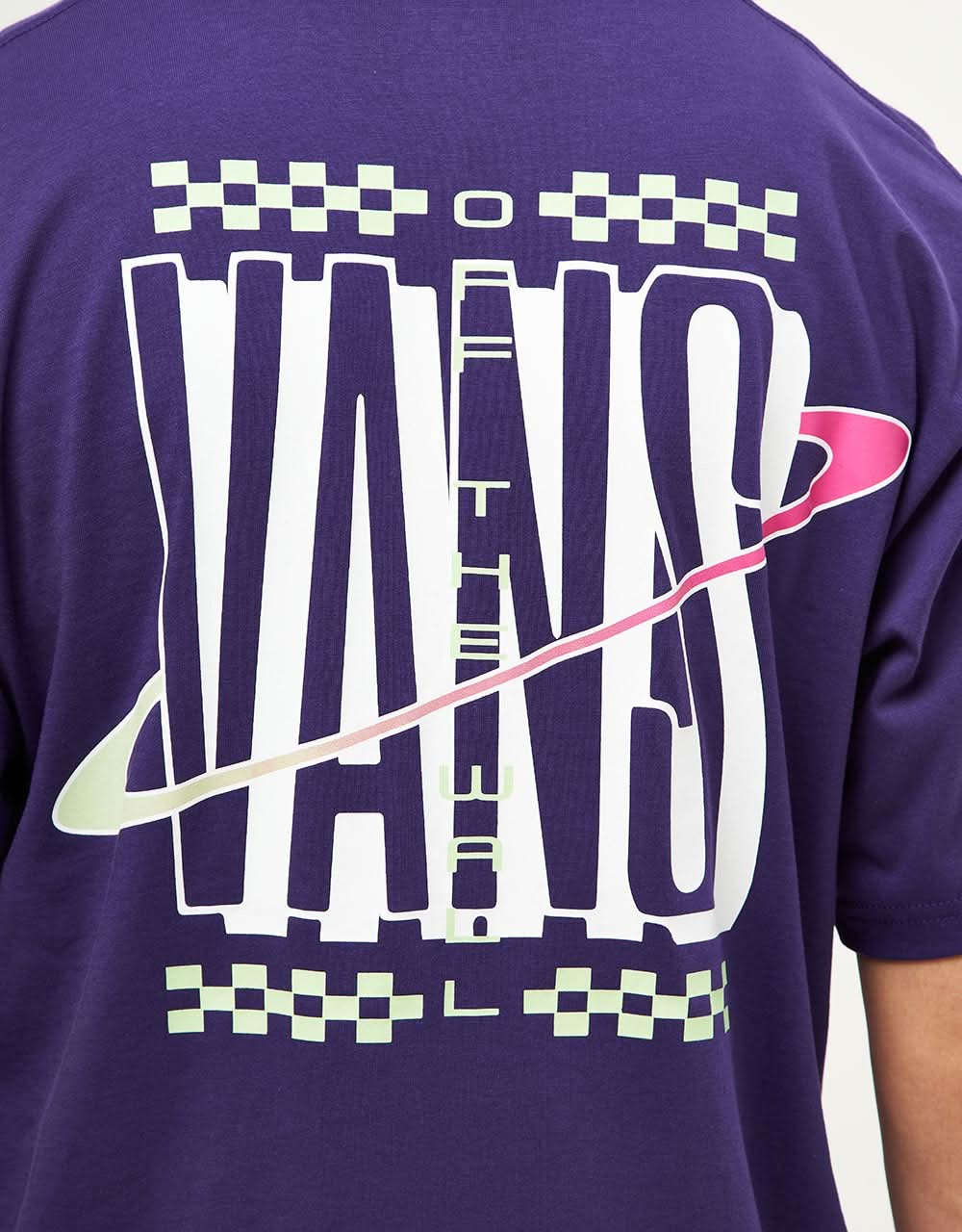 Vans T-shirt à logo annelé - Violet Indigo