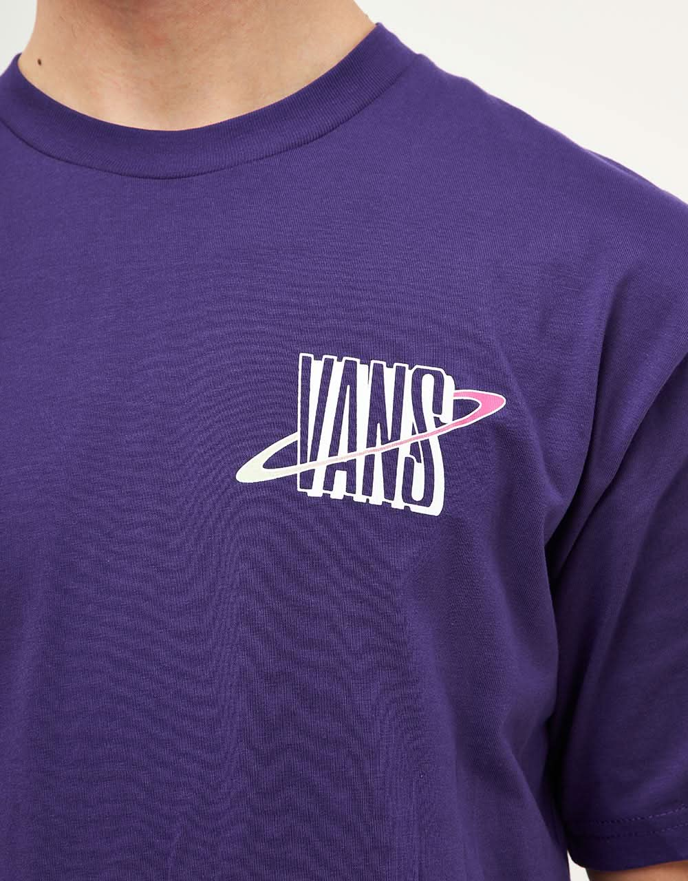 Camiseta Vans Ringed Logo - Violeta Indigo