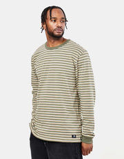 T-Shirt Rayé Vans Awbrey II L/S - Feuille De Raisin/Taos Taupe