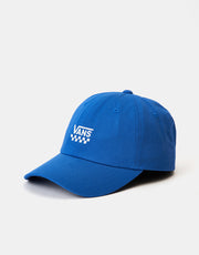 Cappellino da fantino Bill curvo a quadri di Vans - Blu vero