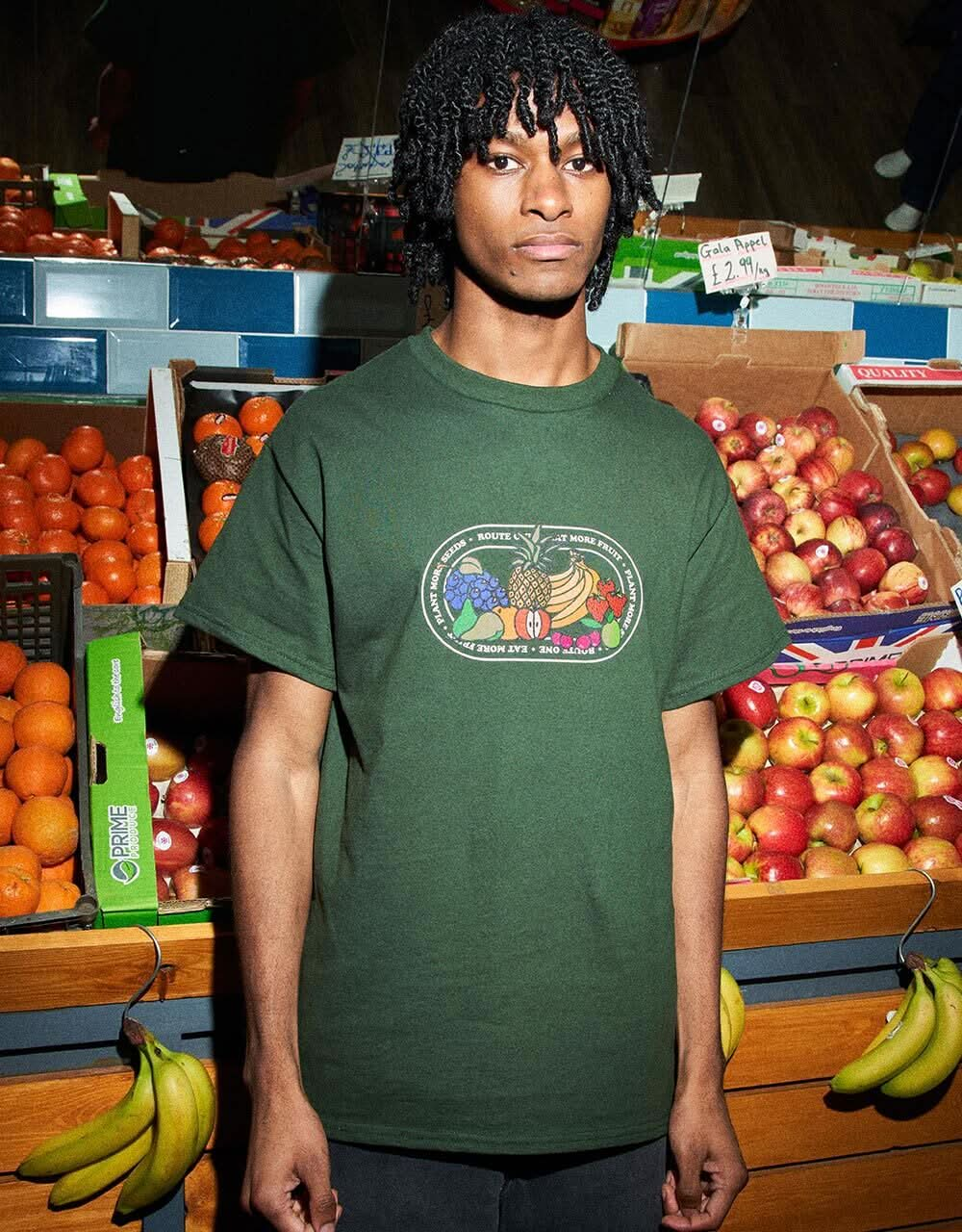 Route One More Fruit T-Shirt - Forest