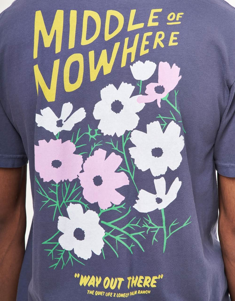 The Quiet Life Lonely Palm Mid of Nowhere T-Shirt - Navy