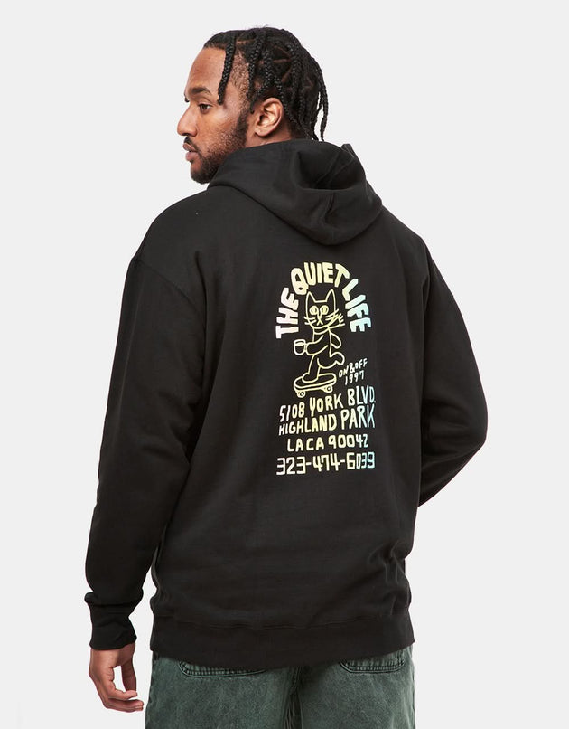 The Quiet Life Skating Cat Pullover Hoodie – Schwarz