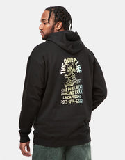 The Quiet Life Skating Cat Pullover Hoodie – Schwarz