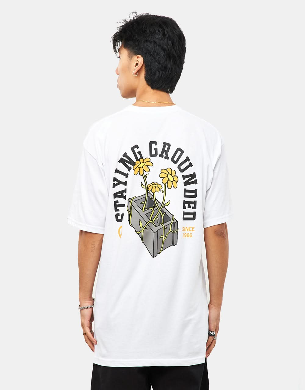 Vans Staying Grounded T-Shirt - White/Black